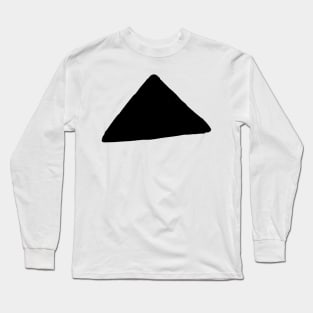 black triangle texture art Long Sleeve T-Shirt